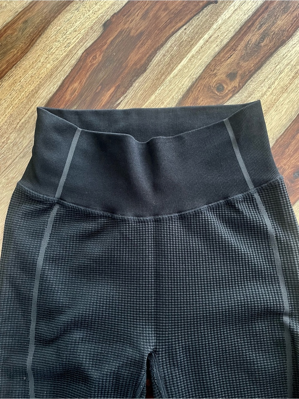 Offline by Aerie High-Rise Black Waffle Leggings
